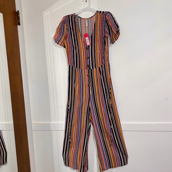 NWT Dress Up or Down Striped Jumpsuit - Picture 3 of 3